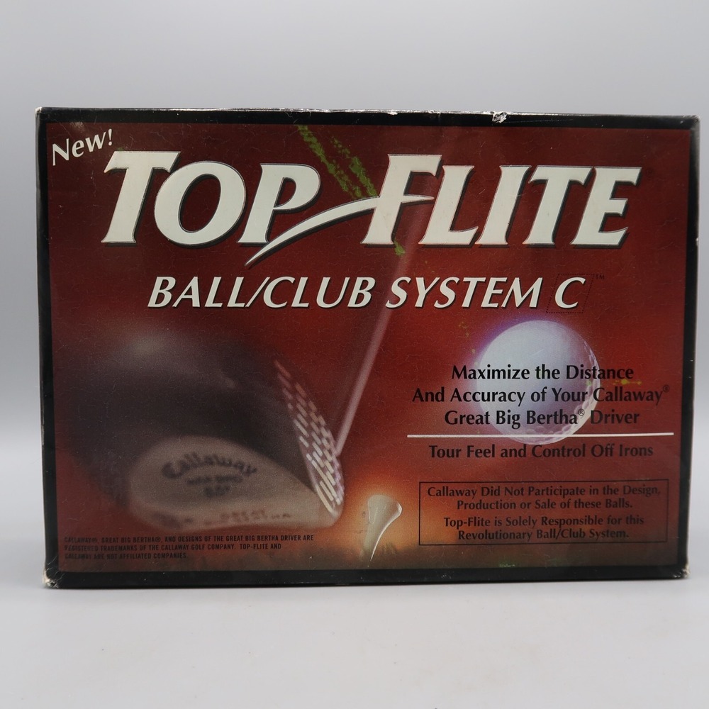 Top Flite Ball Club System C Golf Balls White‎ Set of 12